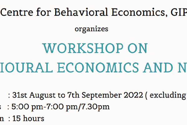 Apply: Workshop on Behavioural Economics and Nudging 